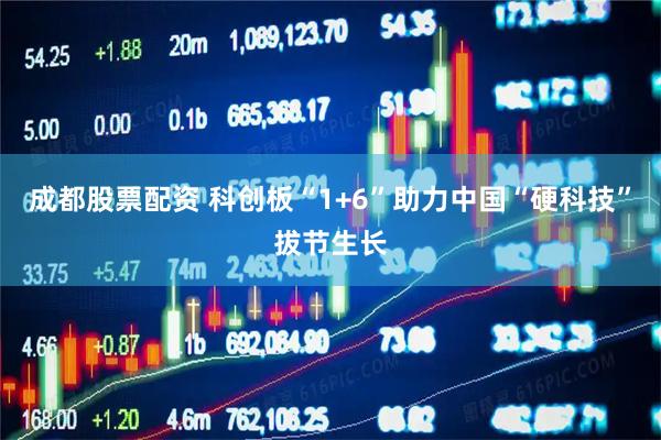 成都股票配资 科创板“1+6”助力中国“硬科技”拔节生长